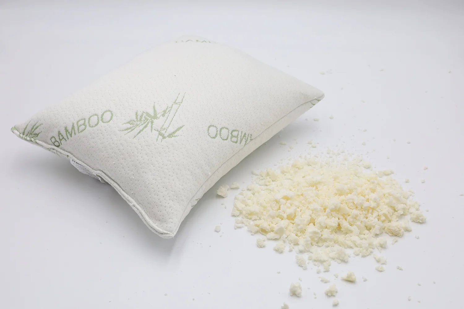 My Organic Sleep Bamboo Travel Latex Shredded Pillow Made in USA GOLS Certified Travel No Zipper