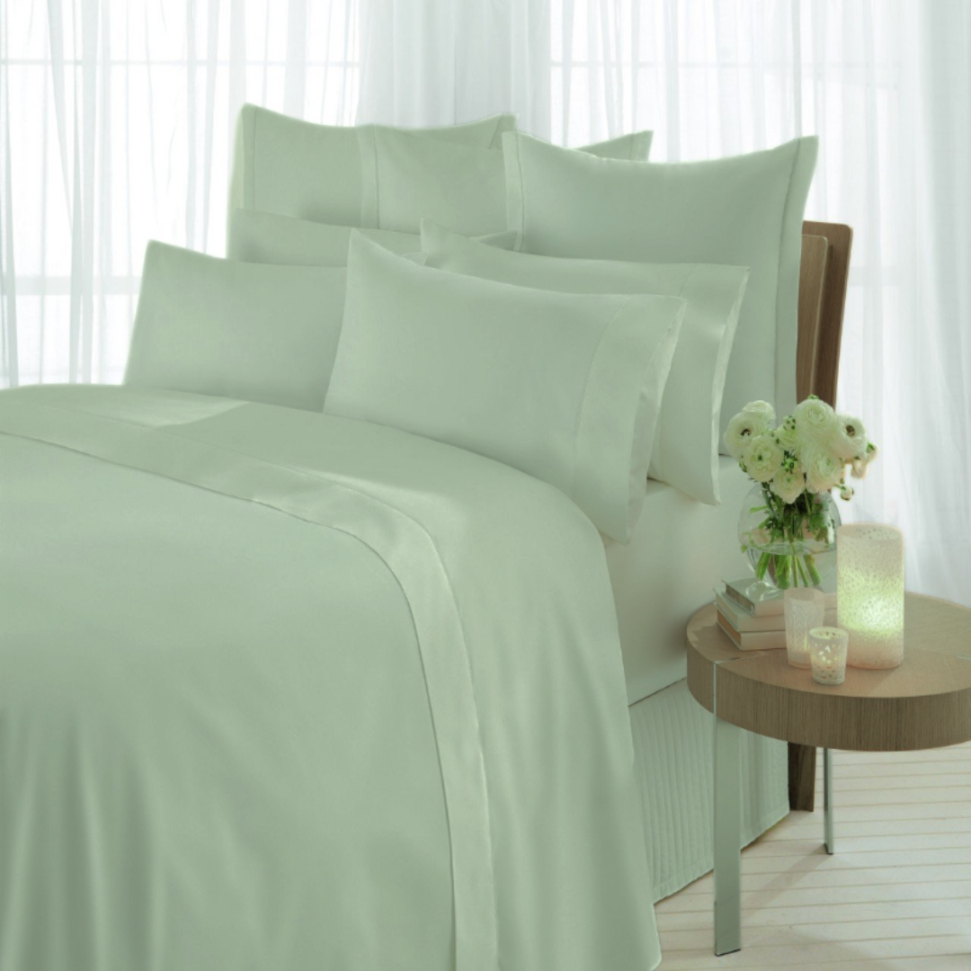 organic cotton green bed sheets