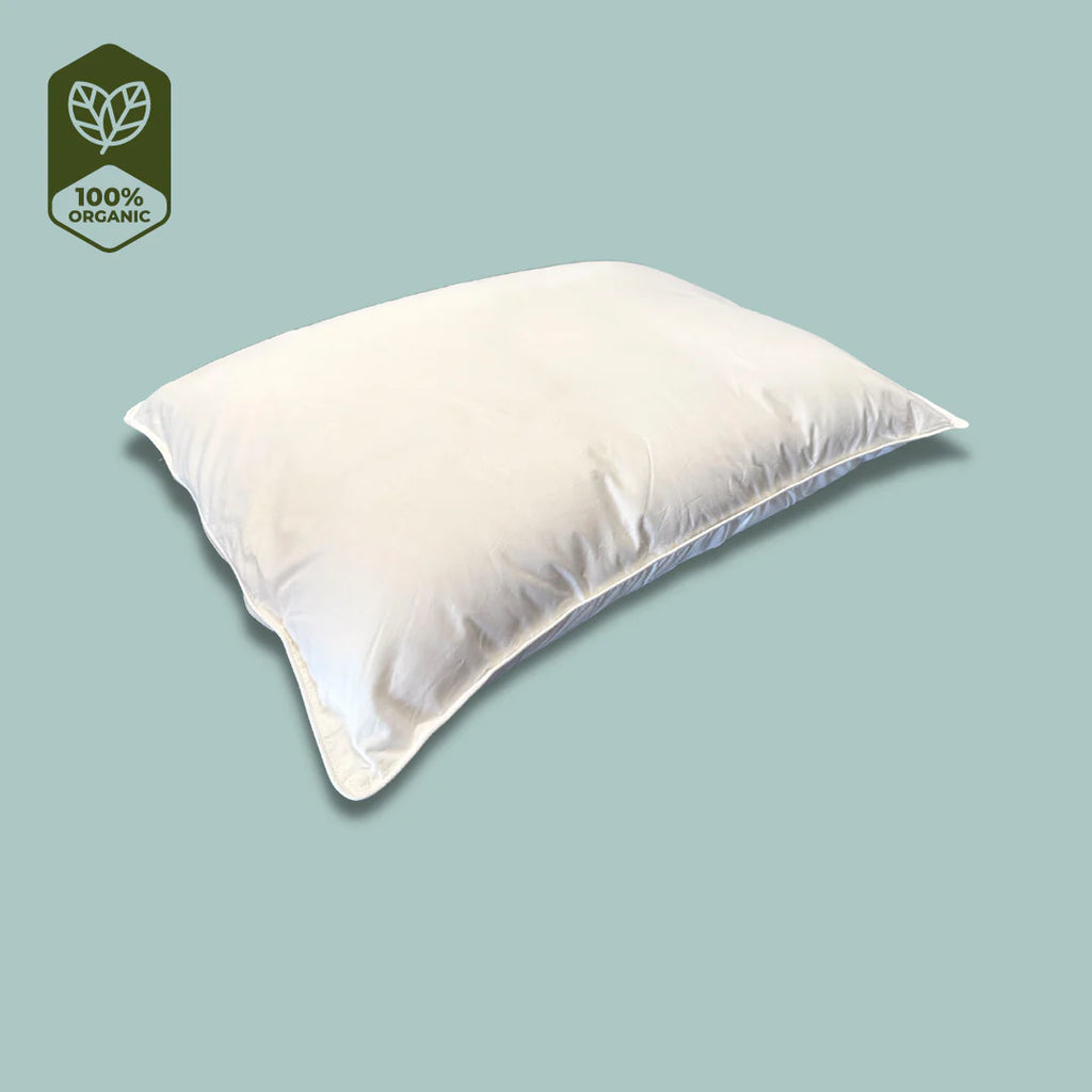 Buy Wool and Organic Cotton Contour Pillows - luxurious sateen is spun in  the USA from 100% Gots certified