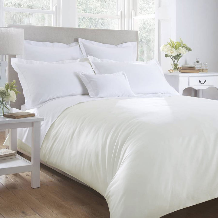 organic cotton ivory duvet cover