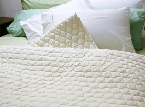 Organic Bedroom : Organic Cotton Mattress Pad with Straps